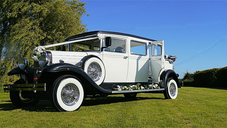 Gemima Viscount and Vintage Bramwith Car