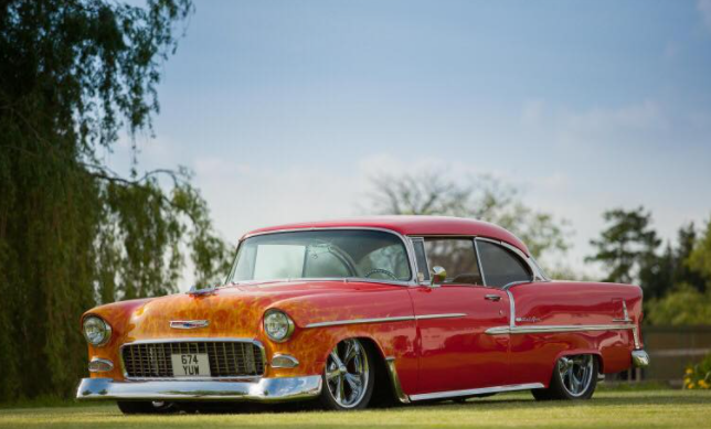 Red Chevrolet Bel Air 1960s Car