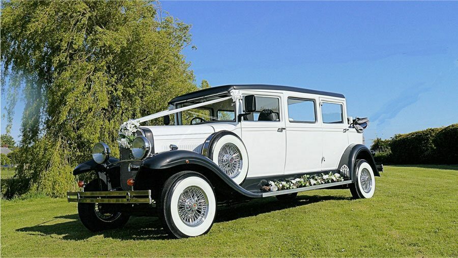 bramwith white vehicle with flowers